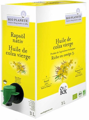 Koolzaadolie virgin bio 3 l - Horeca (Bio Planete)