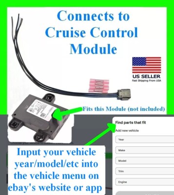 fits Ford Lincoln F150 Mustang etc Cruise Control Distance Module Connector Plug