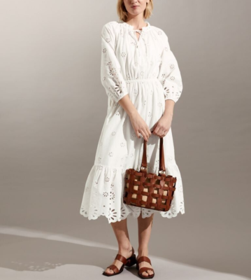 Cotton broderie sales anglaise dress