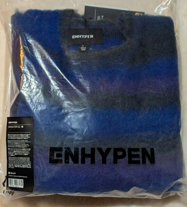 ENHYPEN - ＊新品未使用＊ ENHYPEN セーター sweater 02 purple ♡ ENHYPEN BORDER DAY ONE HEESEUNG KNIT SWEATER 02 Debut period