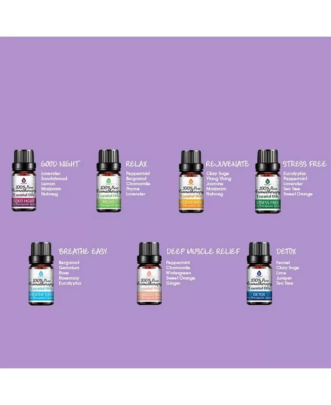 Pursonic 14 Pack of 100% Pure Essential Aromatherapy Oils