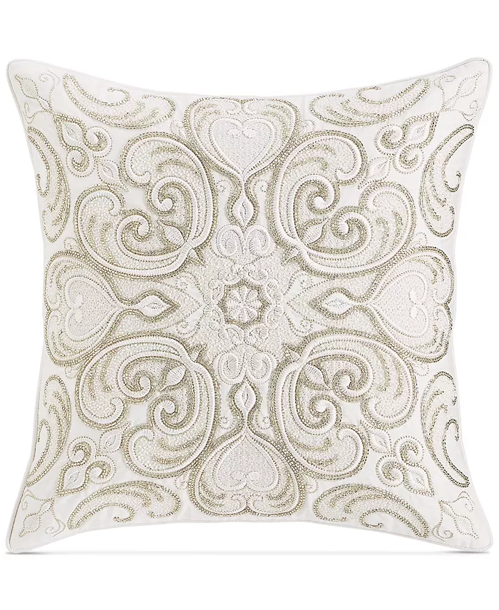 HOTEL COLLECTION Frosted Scroll Decorative Pillow, 18" x 18"