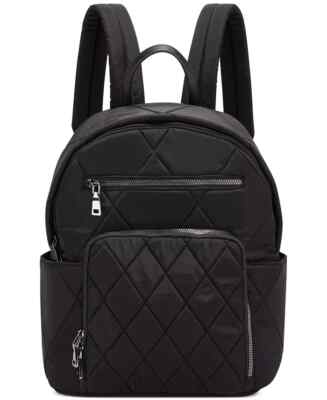 INC International Concepts Kolleene Dome Backpack Black Silver