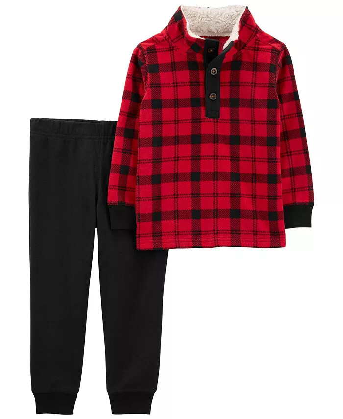 

КОМПЛЕКТ CARTERS 2PC ПУЛОВЕР В КЛЕТКУ BUFFALO, ТОП, ДЖОГГЕРЫ, БРЮКИ, 3 мес, 6 мес, 9 мес, 12 мес, 18 мес, 24 мес., Red;black;multicolor