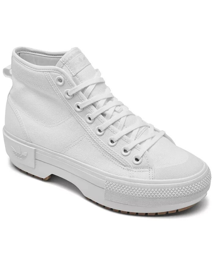 

Женские кроссовки adidas, размер 9 Originals Nizza Trek, белые, резинка, Белый, adidas Nizza