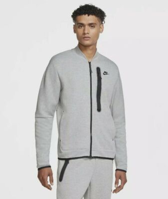 NIKE TECH FLEECE WINDRUNNER BOMBER JACKET ''GREY HEATHER'' (CZ1797 063)