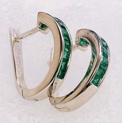 Qvc sale emerald earrings