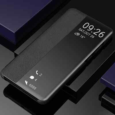 Smart View Window Flip Cover Leather Case For Huawei P40 P30 P20 Pro Lite Mate40