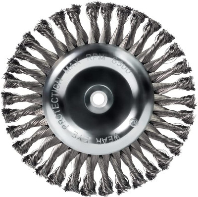 Mercer Industries 184020 - 8'' X 5/8'' X 1/2'', 5/8'' Knot Wire Wheel, .014 Carbo..