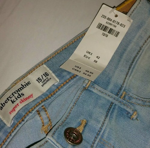 Abercrombie Kids Super Skinny Pants Sz 15-16 Girls