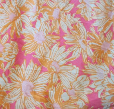 Vintage craft fabric flowers pink background 61