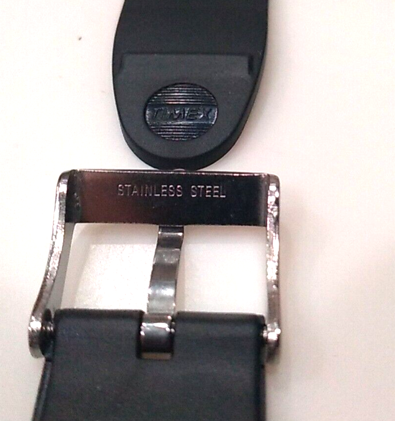 New Mens Timex "Classic 80" Fits 18mm Solid BLACK Watch Band Sport Digital