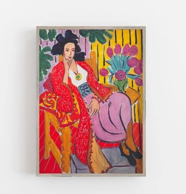 Matisse Print | Woman Portrait | Vintage Wall Art | Colorful Wall Art
