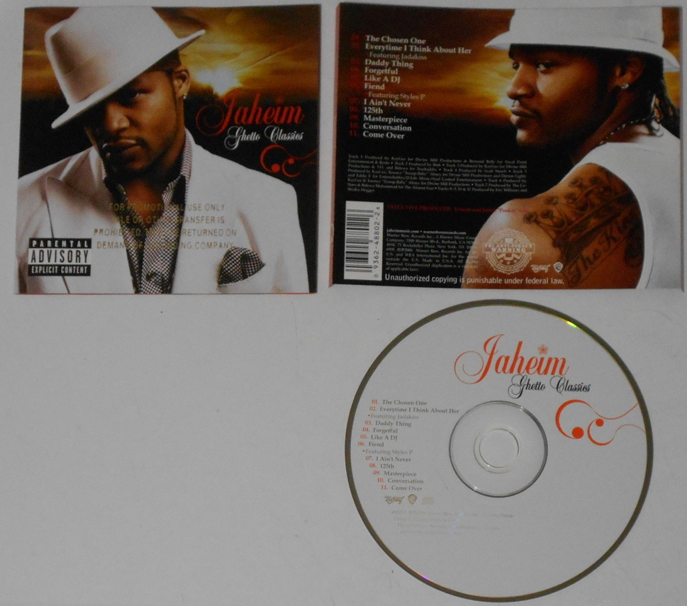 Jaheim Ghetto Classics U.S. promo cd. Gold DJ Stamp | eBay