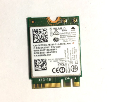 Dell Inspiron 13 5378 7348 5368 7570 7573 E7450 Wireless Wifi Card 0K57GX