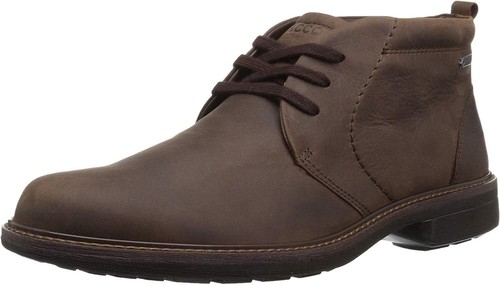 Pre-owned Ecco Men's Turn Gtx Lace-up Boot In Cocoa Brown Oil Nubuck