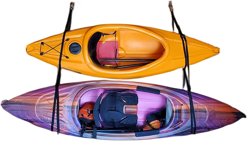 Correas De Almacenamiento De Kayak Garaje Canoa Surf Board Ganchos 200 Libras