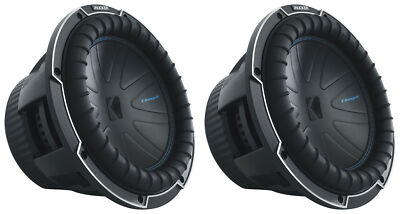 (2) Kicker 51CWQ102 COMP Q 10'' 800 Watt Car Subwoofers DVC 2 Ohm Subs CWQ102