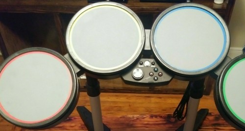 PlayStation 2 3 PS2 PS3 Rock Band Harmonix 822148 Drum Set w/ Pedal