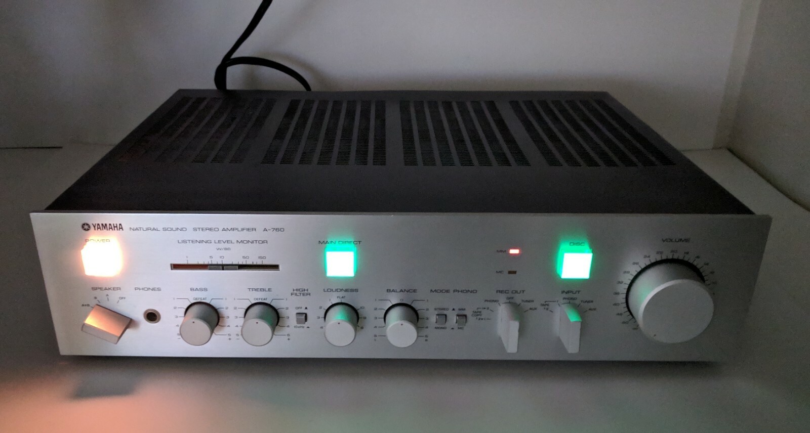 Vintage Silver Face YAMAHA A-760 Amplifier & T-760 Tuner-Excellent-Tested