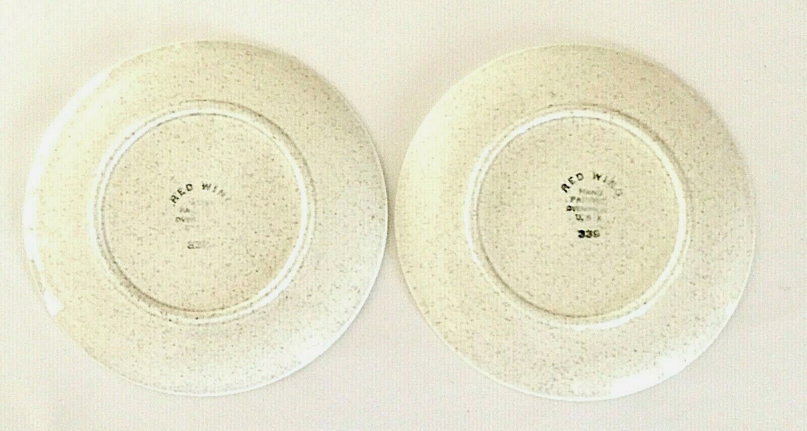 2 VINTAGE RED WING BOB WHITE HANDPAINTED  7 3/4