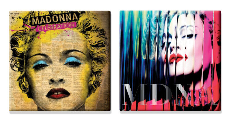 Madonna albums new official 2 x fridge magnet Gift set