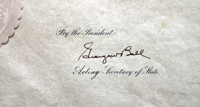 John F. Kennedy Authentic Signed 18.5x22.5 1963 Appointment Document BAS #A03669