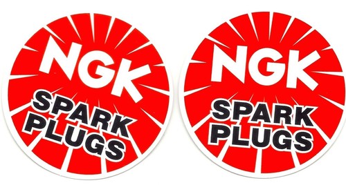 NGK 2x NGK Spark Plug Vinyl Decal Stickers – Motocross, MX, Race Truck ...