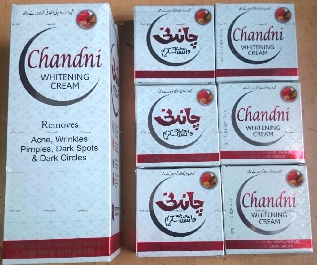 Chandni Whitening Cream, Soap, Face Wash 100% Original 