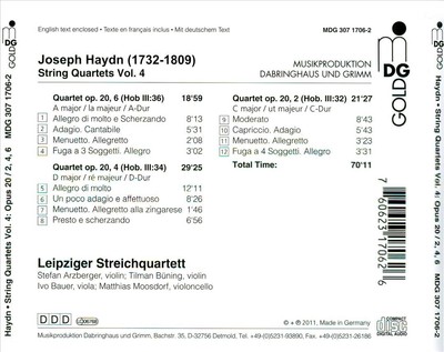 STRING QUARTETS 4 - OP.20 NEW CD