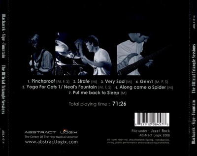 ALEX MACHACEK/NEAL FOUNTAIN/JEFF SIPE OFFICIAL TRIANGLE SESSIONS NEW CD