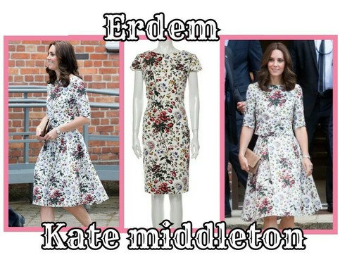 Erdem Floral Print Knee Length Dress Aso Royal Uk 12 | eBay