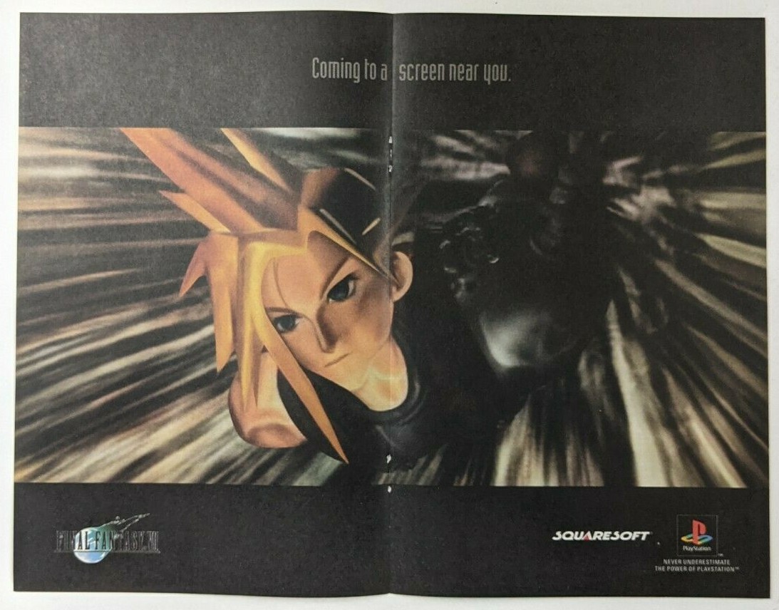 FINAL FANTASY ポスター Final Fantasy X Promo Ad Poster - Japan Japanese Not For
