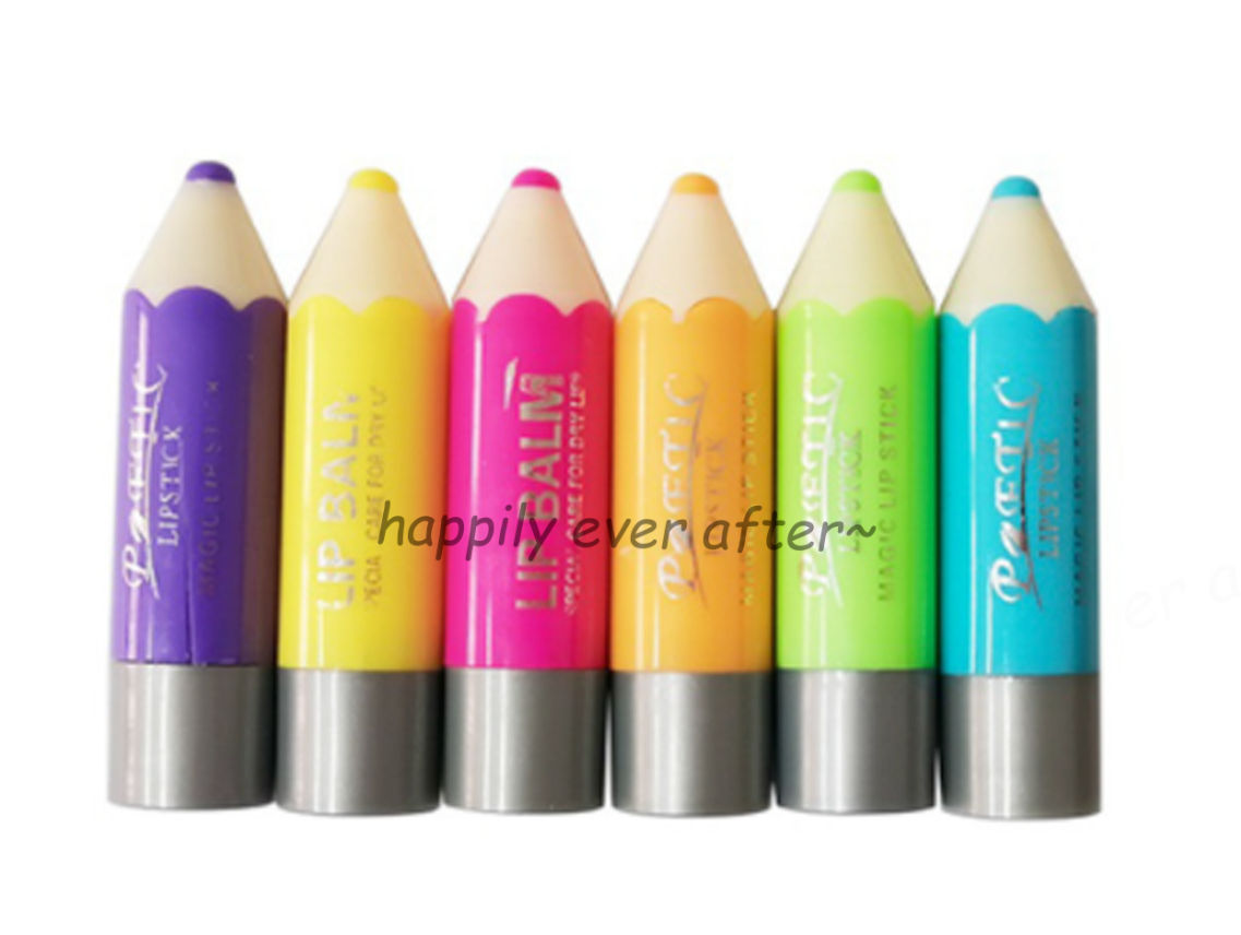6 PCs Magic Your Life Crayon Lip Balm Set - All 6 Colors Dream Crayons Lip Balm