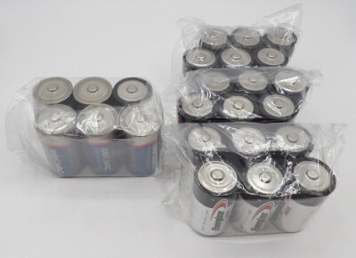 Mixed Brand Single-Use Battery Bundles: 9V, D, C, AAA