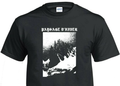 Paysage d'Hiver T-Shirt Black Metal 80s Horror Movie Vampire Dungeon Synth Goth