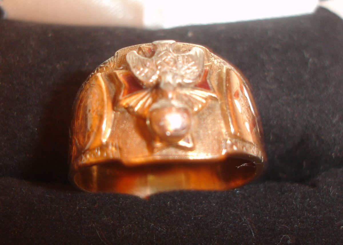 Vintage K of C Knights of Columbus 10K Gold Ring Sz 12.5