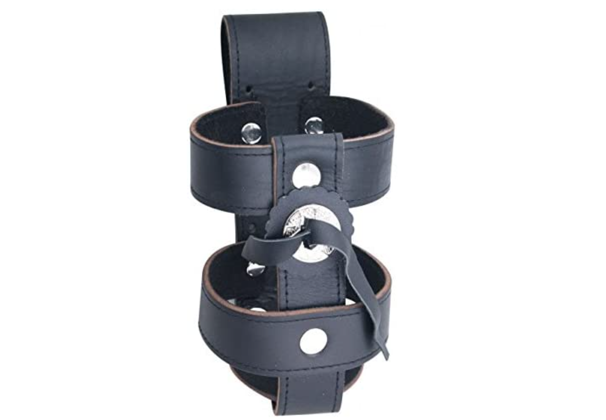 Hot Leathers, Drink Bottle Holder (Black Leather) 1