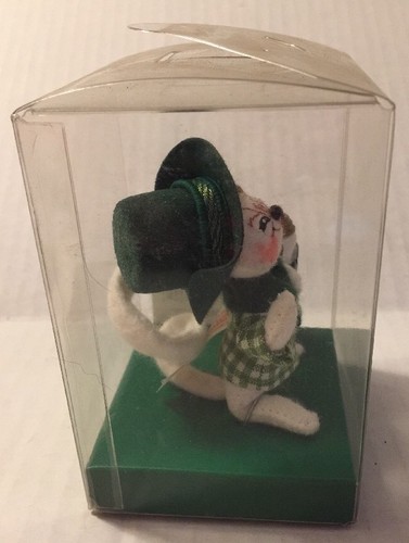 Annalee Irish Mouse Doll 2006 Open Eyes Shamrock Beer Stein Orig Pack