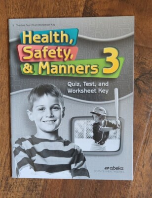 Abeka Health Safety Manners 3 Quiz Test Worksheet Key 3rd Grade [NEW]