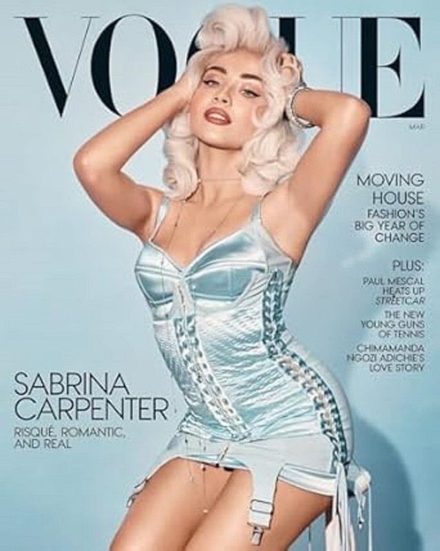 Vogue Magazine (March 2025 Issue) Sabrina Carpenter - Risque, Romantic