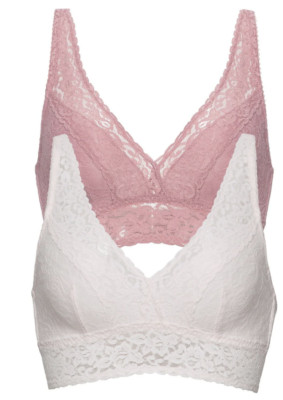 Felina Ladies 2 Pack Lace Bralette