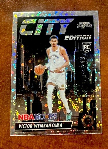 その他 23-24 PANINI NBA HOOPS Wembanyama RC SSP 2023-24 Panini NBA Hoops Premium Stock City Edition #25
