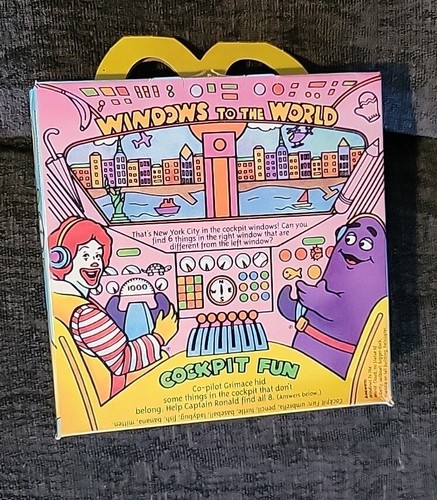 RARE 1993 McDonald's United Airlines Happy Meal COMPLETE w