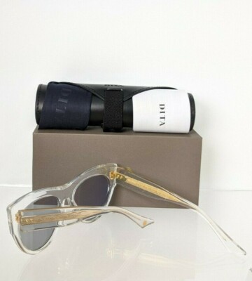 Pre-owned Dita Brand Authentic  Sunglasses Braindancer Dts525-58-03 Transparent Frame In Gray