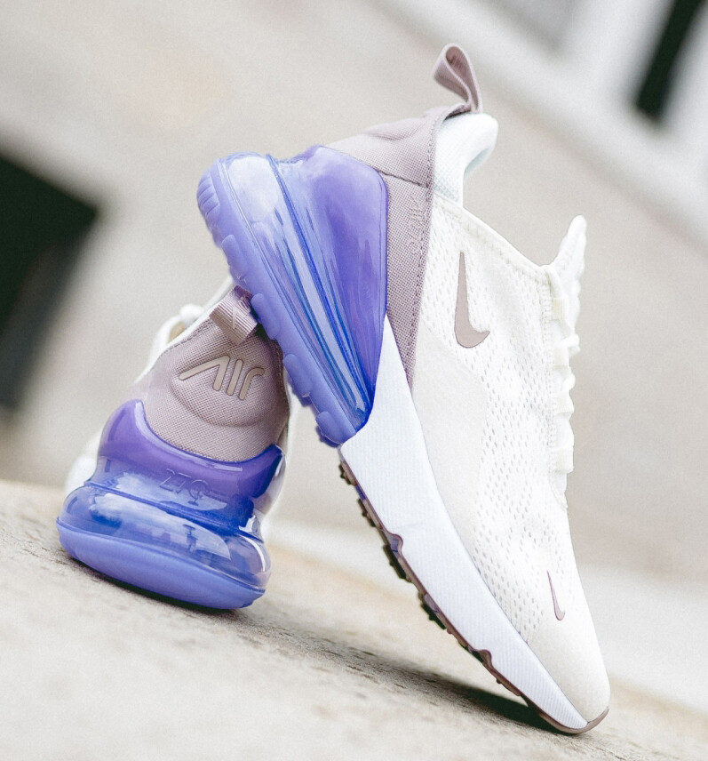 Nike Air Max 270 Sail Pumice Space Purple Lilac Violet White