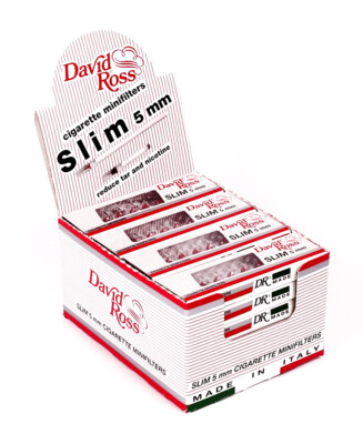 2 Boxen (48 Packungen) David Ross SLIM Mikrofilter, 5 mm Durchmesser