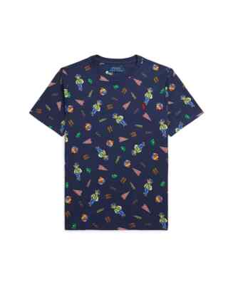 NWT POLO RALPH LAUREN Big Boys L XL T shirt  JERSEY POLO BEAR VARSITY PRINT