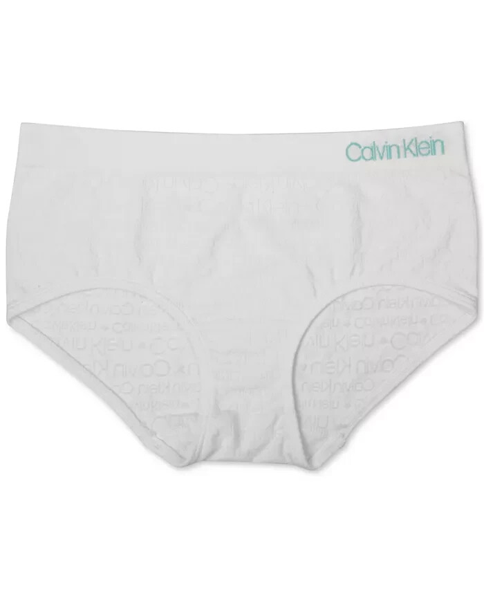 Calvin Klein Seamless Hipster Underwear Girls L (10-12) Classic White Pull On - Picture 1 of 16