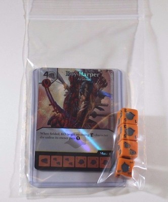 DC Dice Masters Green Arrow Flash * ROY HARPER * Set RARE FOIL CUR + 4 DICE 